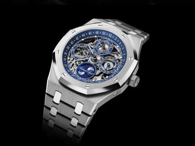 Exklusiva klockor från Audemars Piguet, här ikoniska Royal Oak för att fira 150 år.