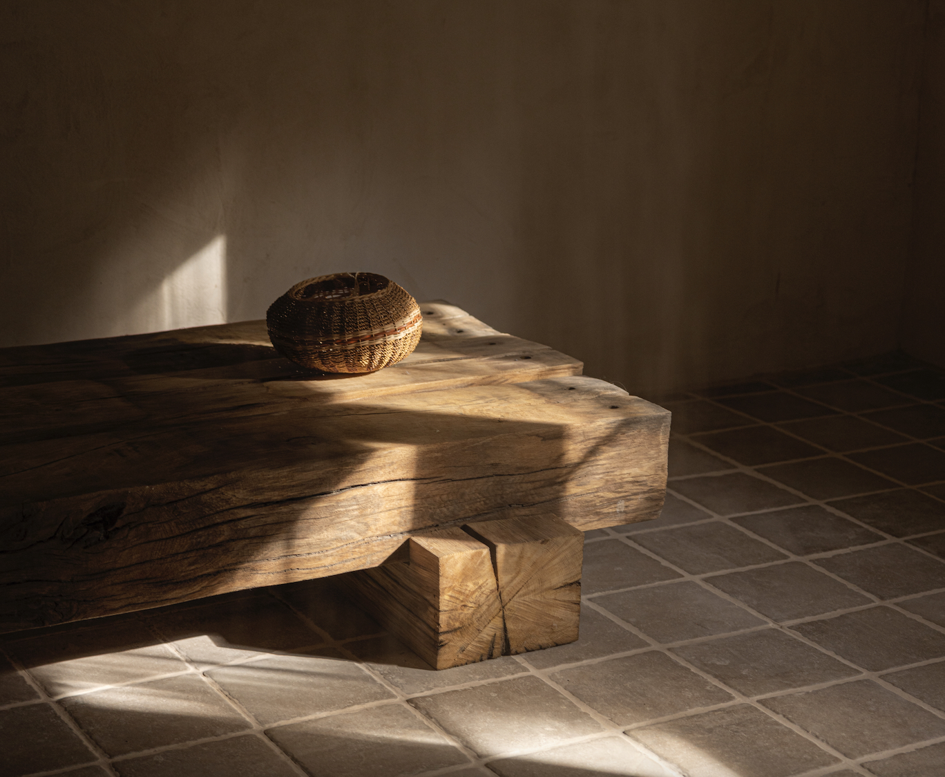 Restored 1930s villa Guest House No. 16 by Norm Architects, Northern Zealand Scandinavian interior in raw lime, oak and stone, restored villa near the Danish coast
