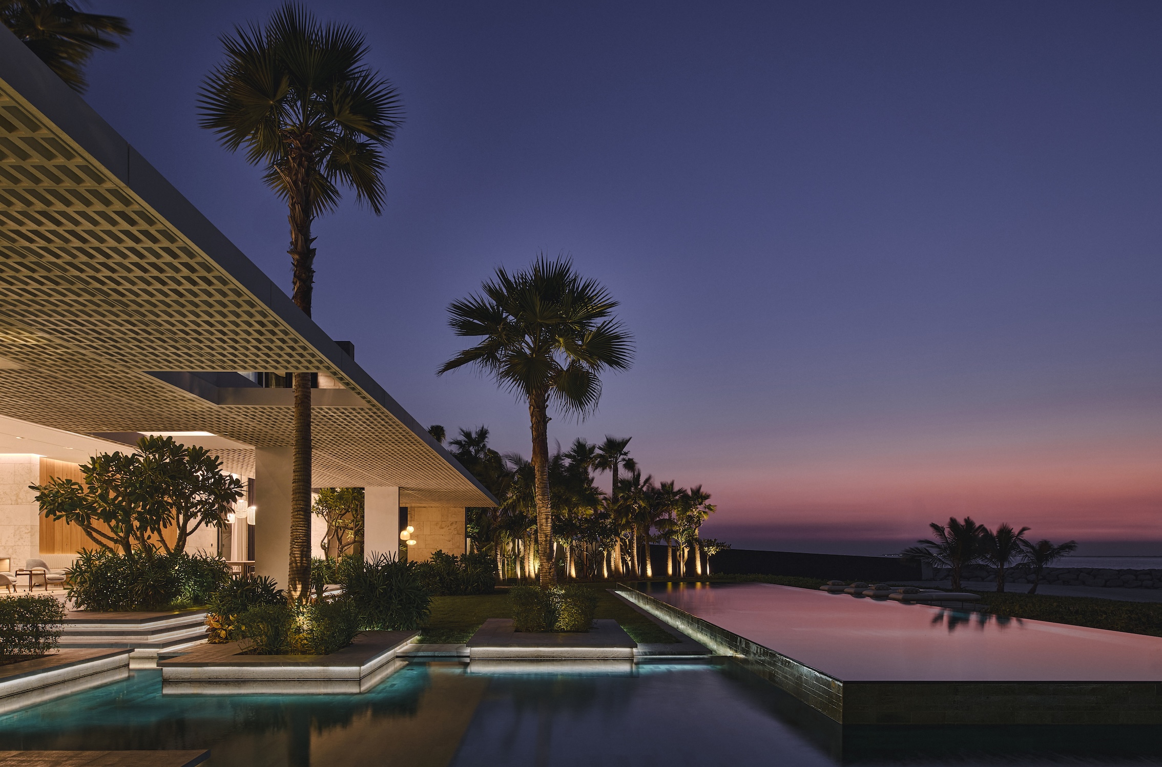 Island Villa på Jumeirah Bay Island i Dubai väljer återhållsamhet framför överdåd. Arkitektur av SAOTA och inredning av ARRCC och OKHA.